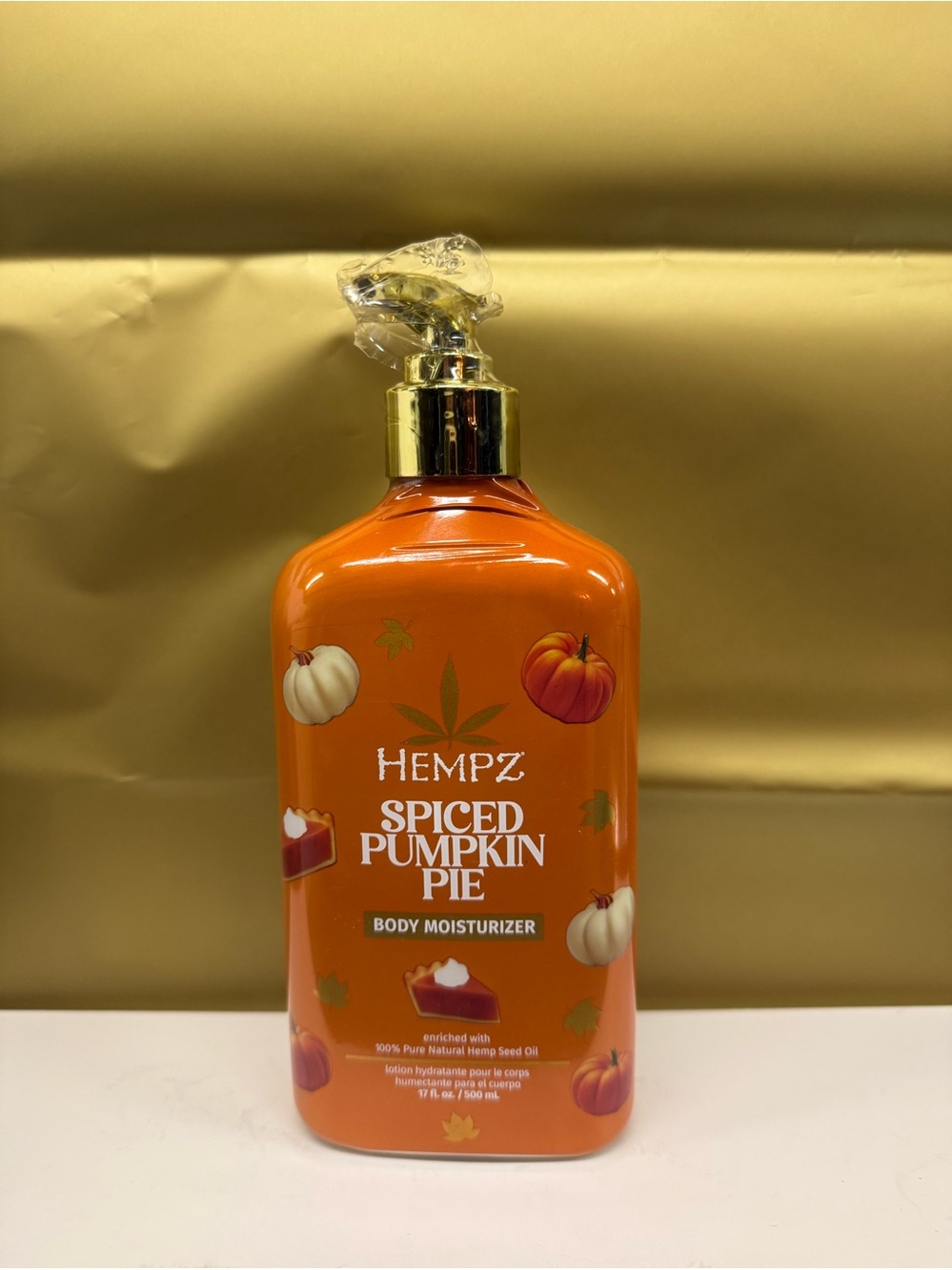Hempz Spiced Pumpkin Pie Moisturizer full size 17oz NEW 2025